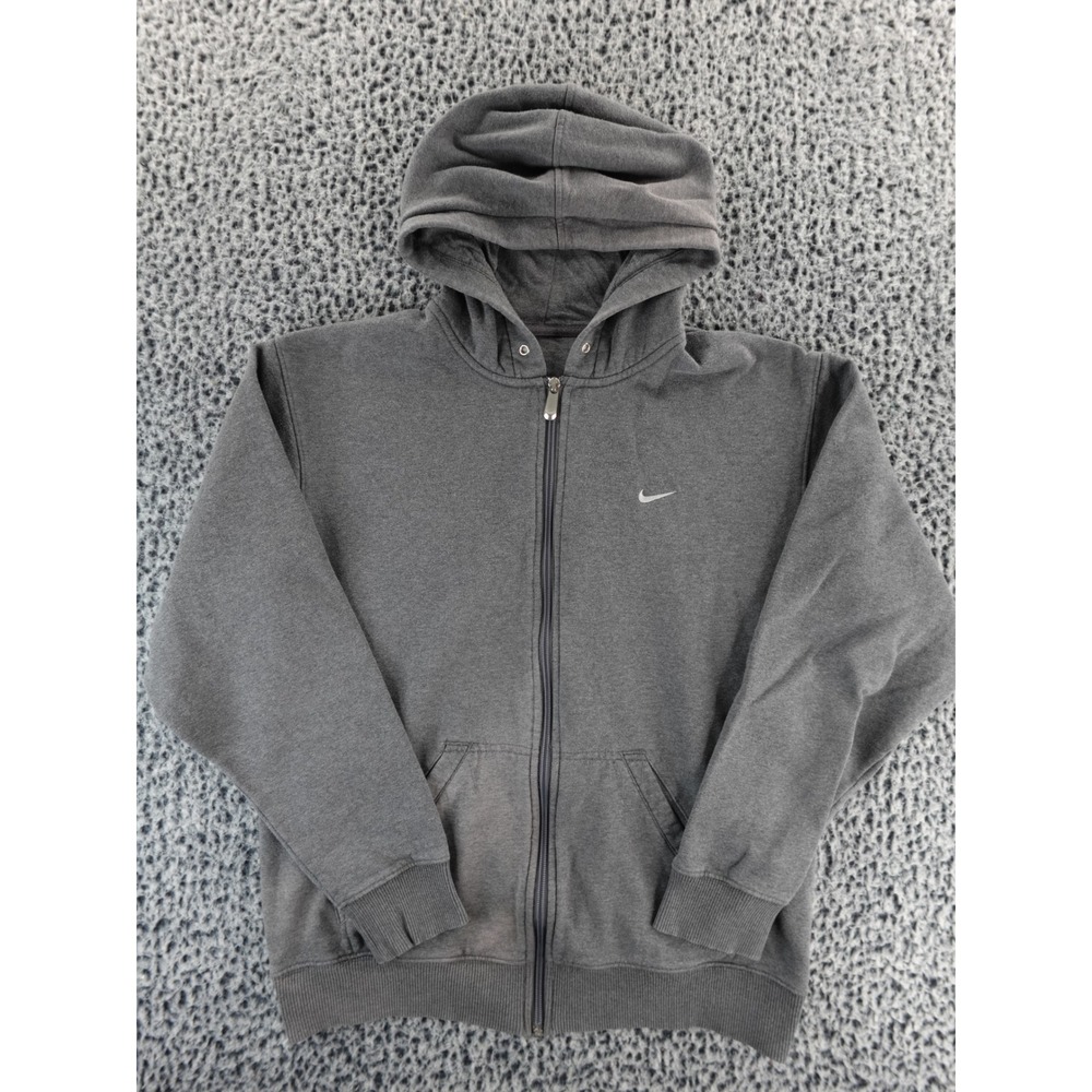 Nike Full Zip Hoodie Sweatshirt Embroidered Swoosh‎ Logo Athletic Mens Size M
